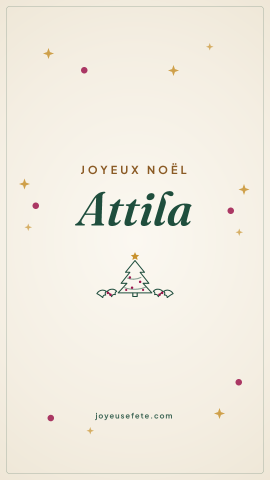 Image « Joyeux Noël Attila » au format story