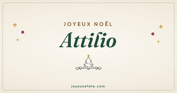 Image « Joyeux Noël Attilio » au format large