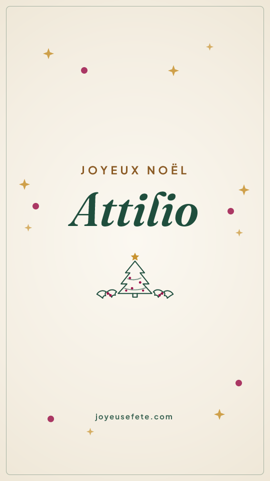 Image « Joyeux Noël Attilio » au format story