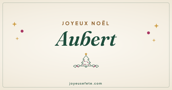 Image « Joyeux Noël Aubert » au format large