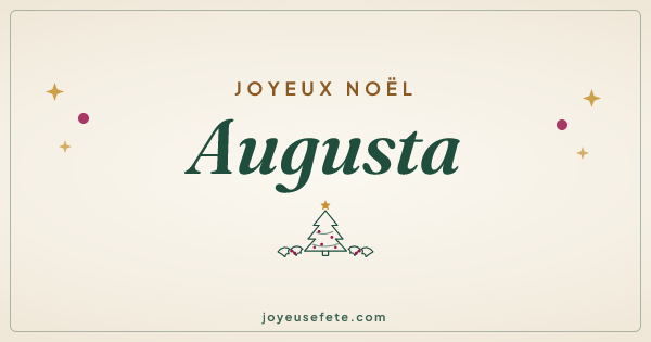 Image « Joyeux Noël Augusta » au format large