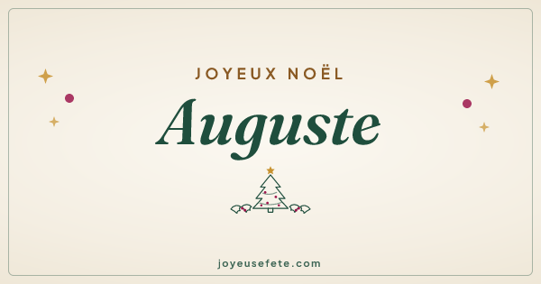 Image « Joyeux Noël Auguste » au format large