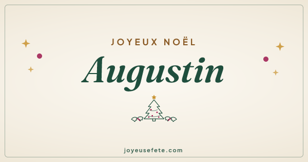 Image « Joyeux Noël Augustin » au format large