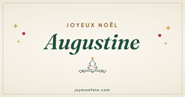 Image « Joyeux Noël Augustine » au format large