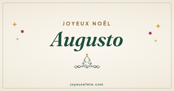 Image « Joyeux Noël Augusto » au format large