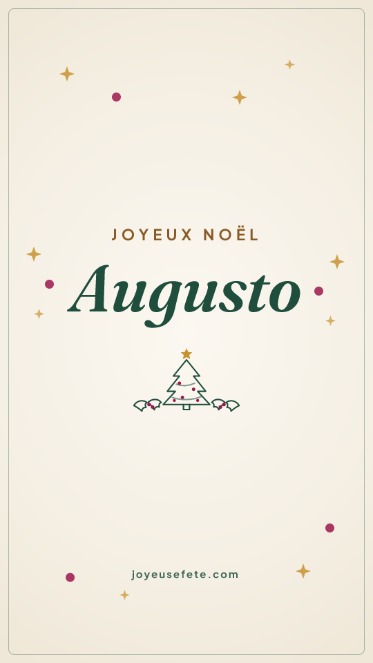 Image « Joyeux Noël Augusto » au format story