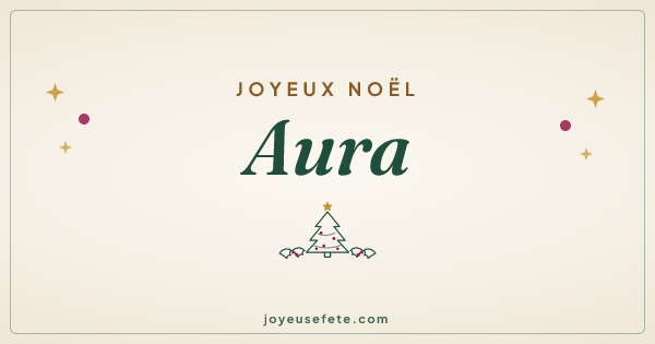 Image « Joyeux Noël Aura » au format large