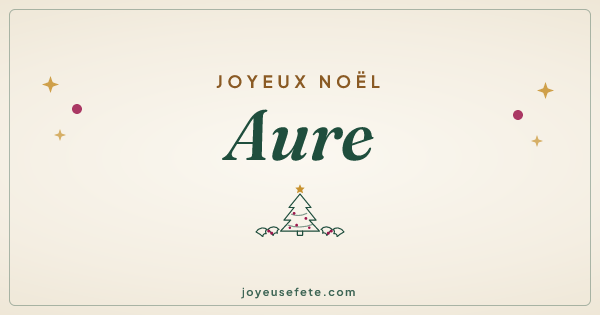 Image « Joyeux Noël Aure » au format large