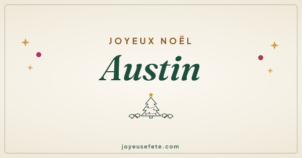 Image « Joyeux Noël Austin » au format large
