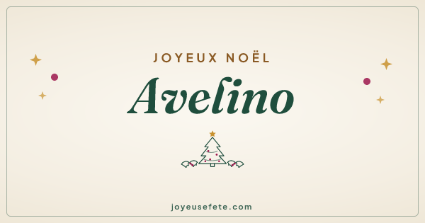 Image « Joyeux Noël Avelino » au format large