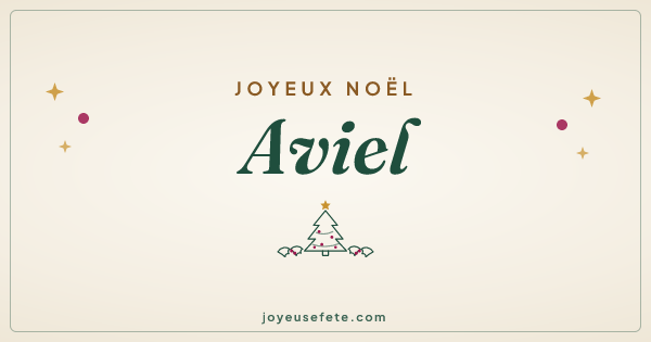 Image « Joyeux Noël Aviel » au format large