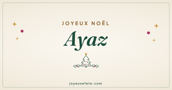 Image « Joyeux Noël Ayaz » au format large