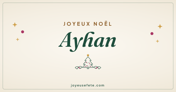 Image « Joyeux Noël Ayhan » au format large