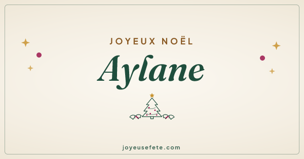 Image « Joyeux Noël Aylane » au format large