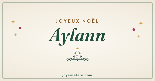 Image « Joyeux Noël Aylann » au format large