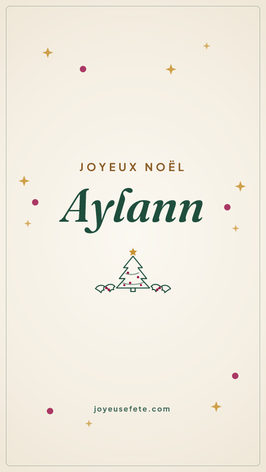 Image « Joyeux Noël Aylann » au format story