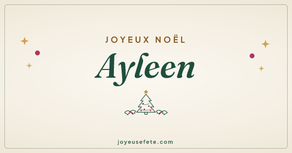 Image « Joyeux Noël Ayleen » au format large