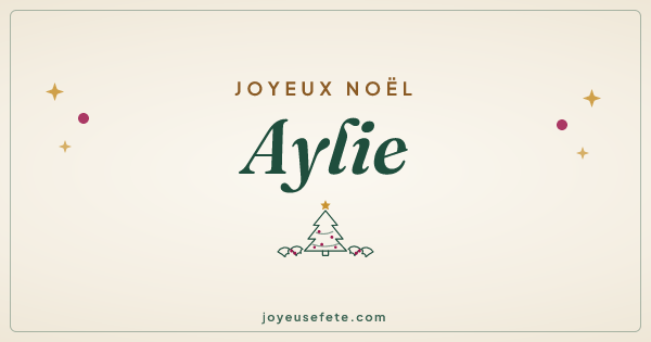 Image « Joyeux Noël Aylie » au format large