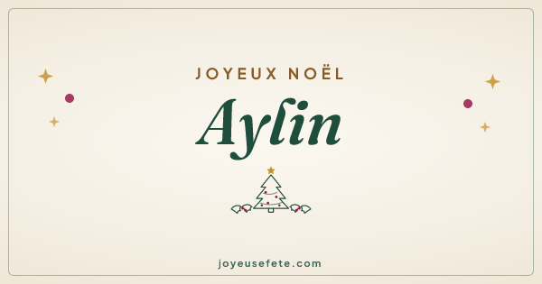 Image « Joyeux Noël Aylin » au format large