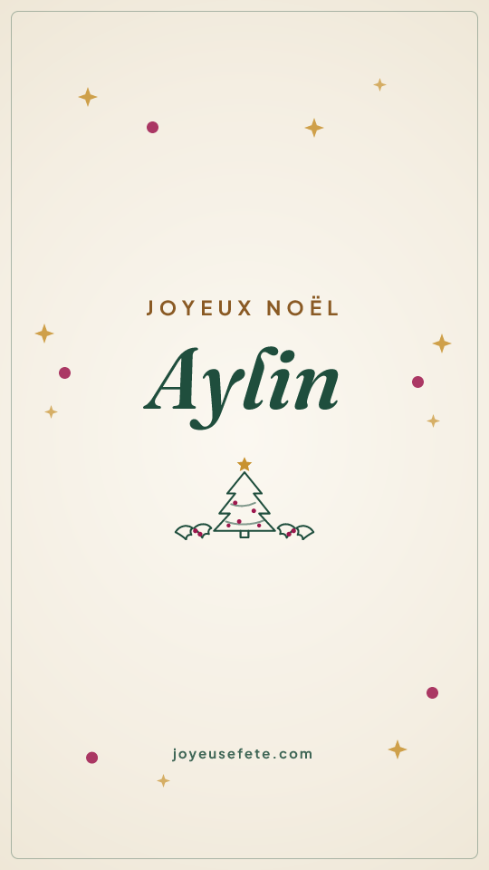 Image « Joyeux Noël Aylin » au format story