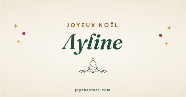 Image « Joyeux Noël Ayline » au format large