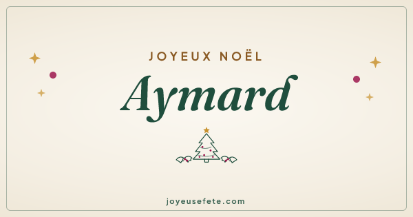 Image « Joyeux Noël Aymard » au format large