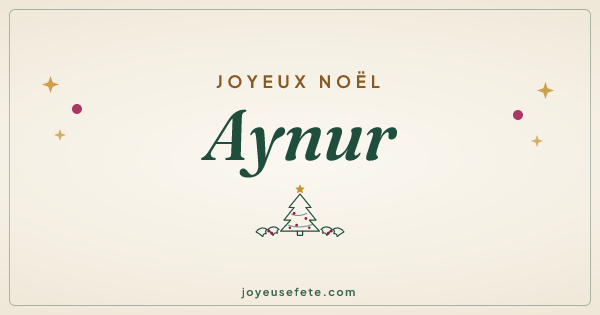 Image « Joyeux Noël Aynur » au format large