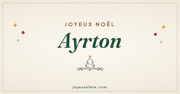 Image « Joyeux Noël Ayrton » au format large