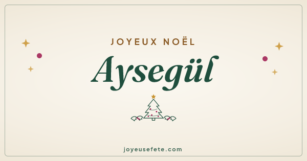 Image « Joyeux Noël Aysegül » au format large