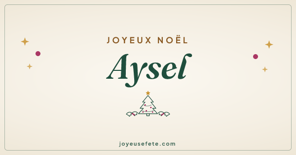 Image « Joyeux Noël Aysel » au format large