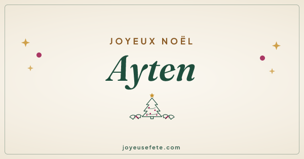 Image « Joyeux Noël Ayten » au format large