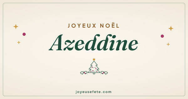 Image « Joyeux Noël Azeddine » au format large