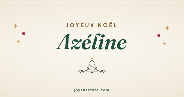 Image « Joyeux Noël Azéline » au format large