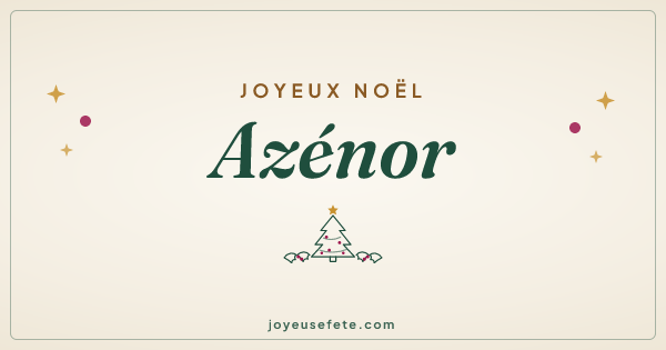 Image « Joyeux Noël Azénor » au format large