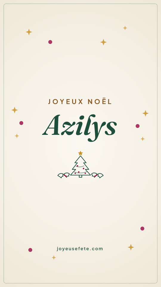 Image « Joyeux Noël Azilys » au format story