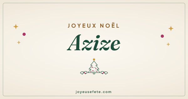 Image « Joyeux Noël Azize » au format large
