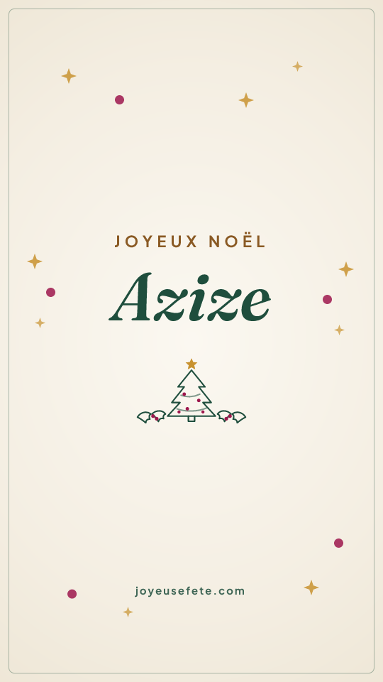 Image « Joyeux Noël Azize » au format story