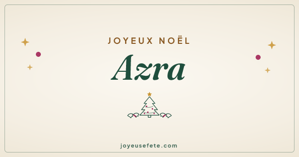Image « Joyeux Noël Azra » au format large