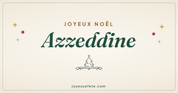 Image « Joyeux Noël Azzeddine » au format large