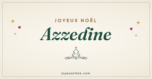 Image « Joyeux Noël Azzedine » au format large