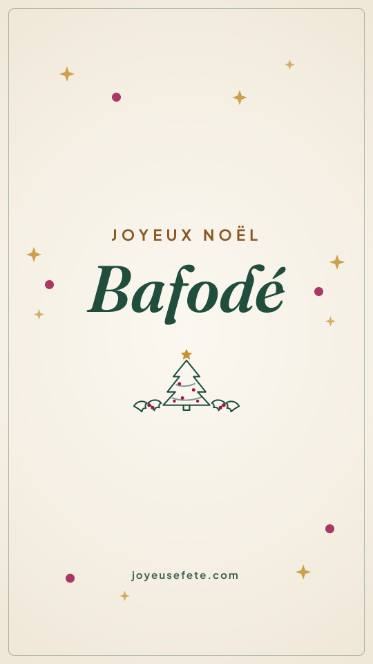 Image « Joyeux Noël Bafodé » au format story
