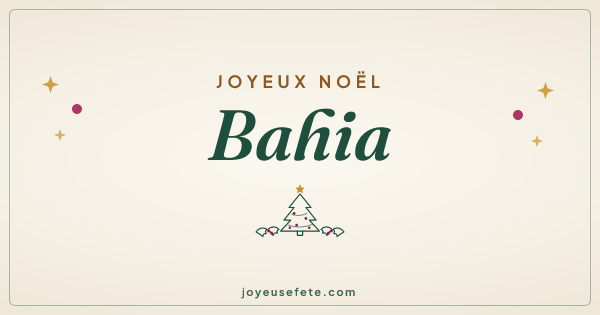 Image « Joyeux Noël Bahia » au format large