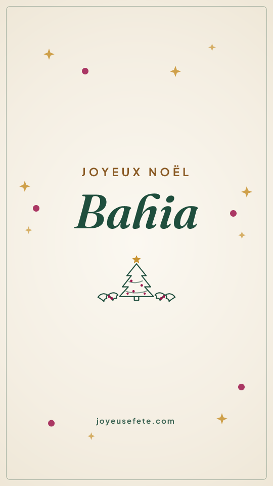 Image « Joyeux Noël Bahia » au format story