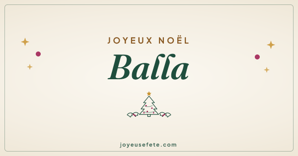 Image « Joyeux Noël Balla » au format large
