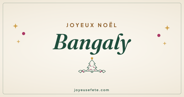 Image « Joyeux Noël Bangaly » au format large