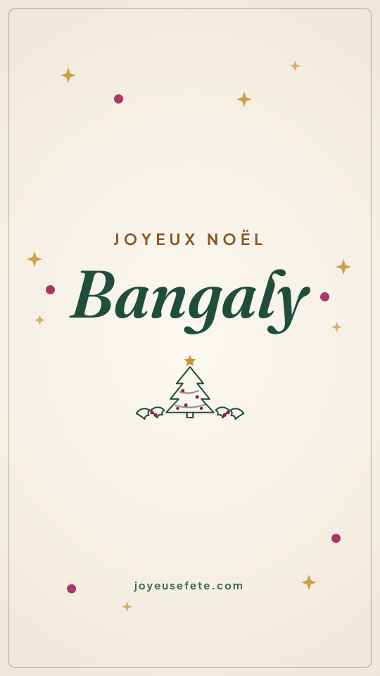 Image « Joyeux Noël Bangaly » au format story