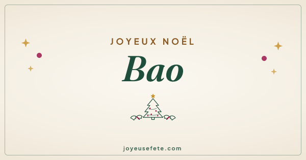 Image « Joyeux Noël Bao » au format large