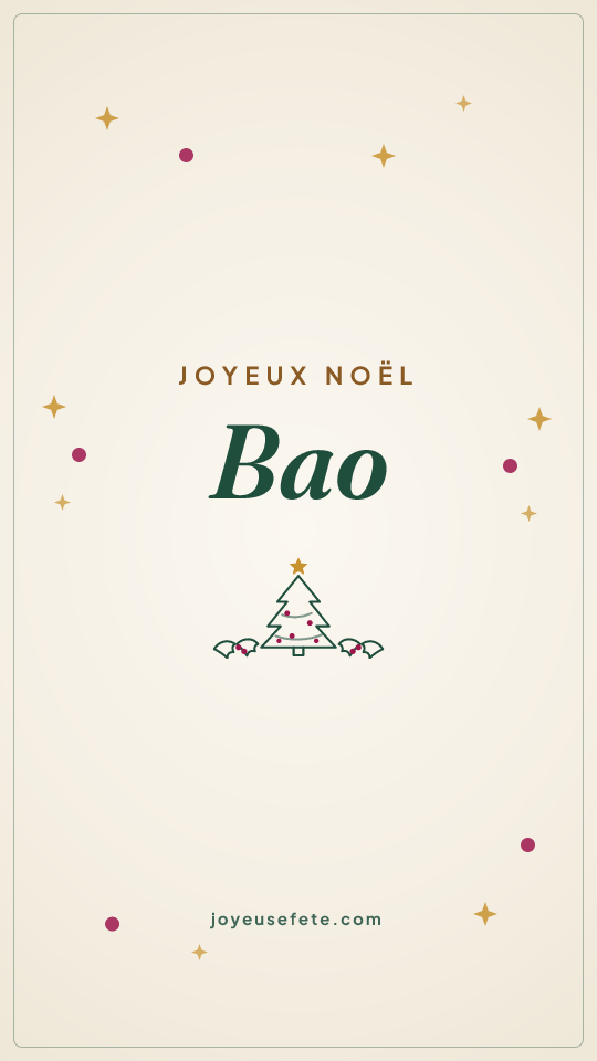 Image « Joyeux Noël Bao » au format story