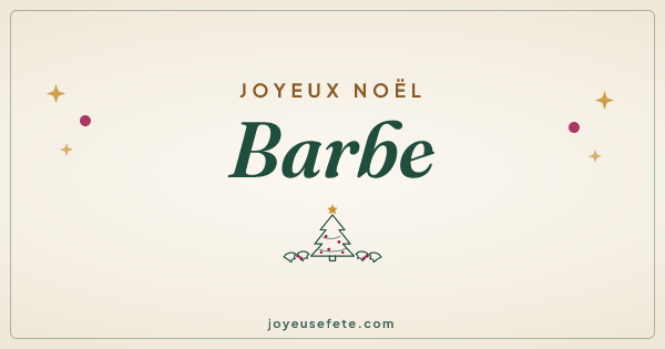 Image « Joyeux Noël Barbe » au format large