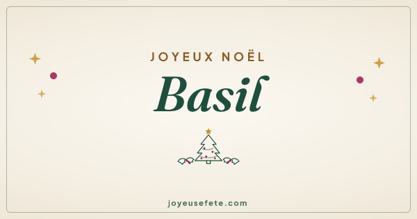 Image « Joyeux Noël Basil » au format large